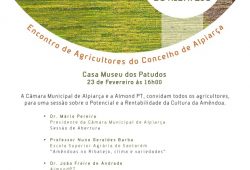 Encontro de agricultores do concelho de Alpiarça- Nova cultura para a região, a Amêndoa