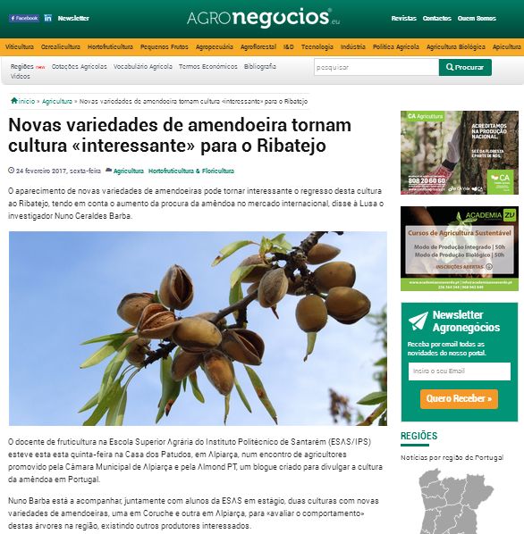 Entrevista de Nuno Geraldes Barba à AgroNegócios