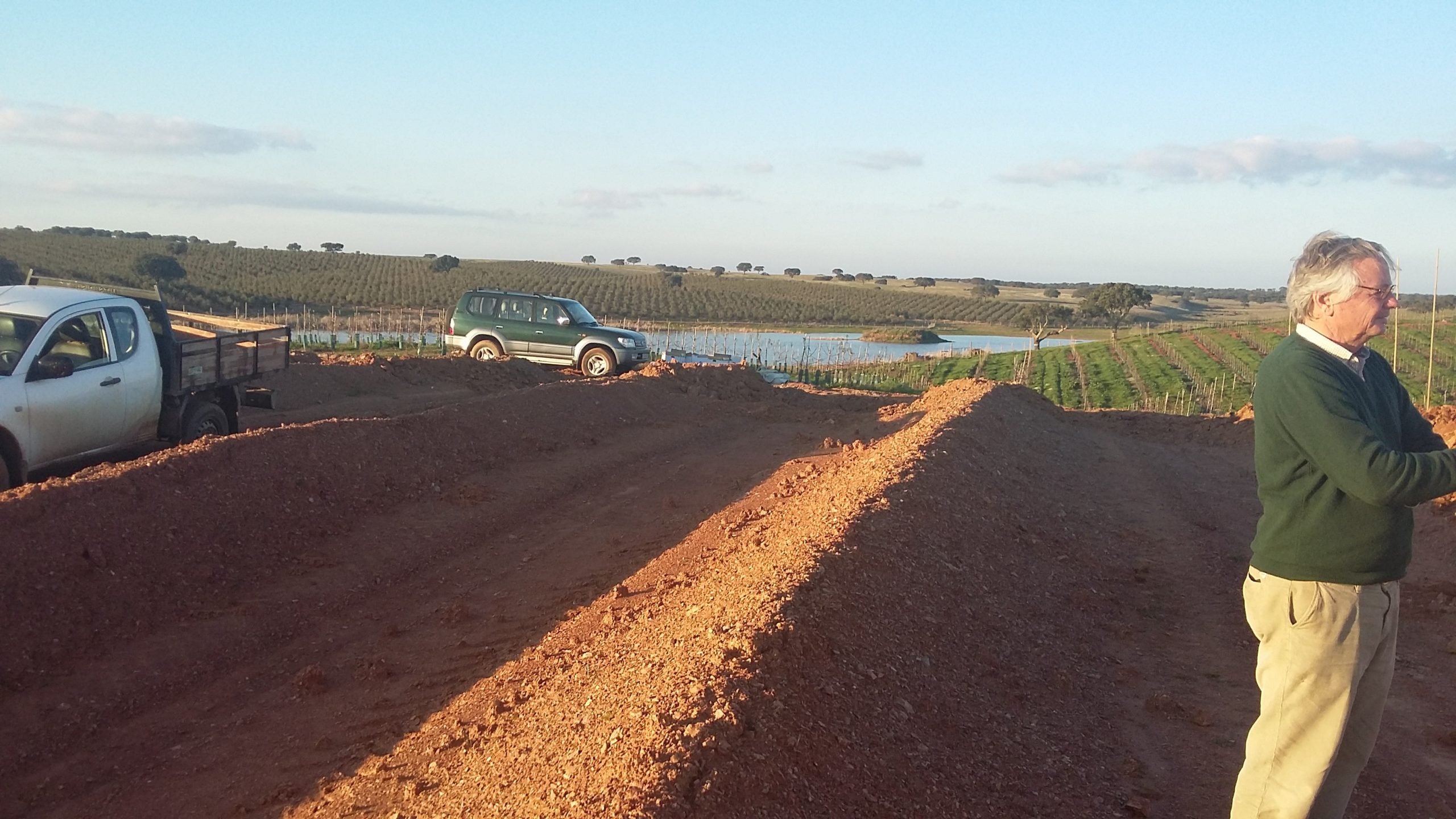 Visita a amendoal no Monte das Marzalonas, Trindade, Beja