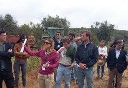 Visita de Campo a amendoal na Herdade Torre de Figueiras, Monforte