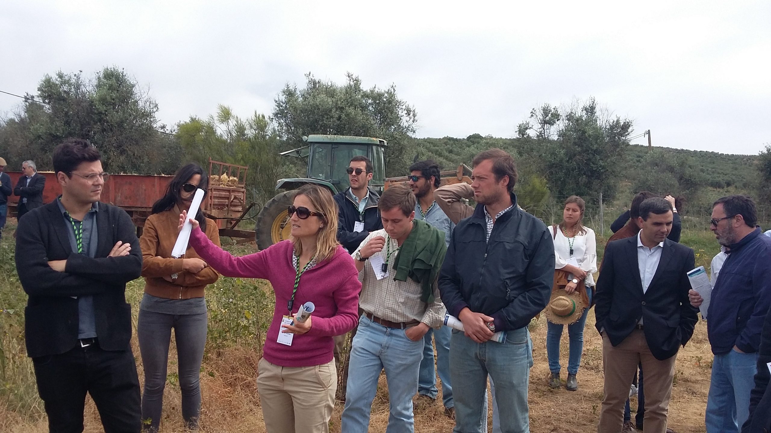 Visita de Campo a amendoal na Herdade Torre de Figueiras, Monforte